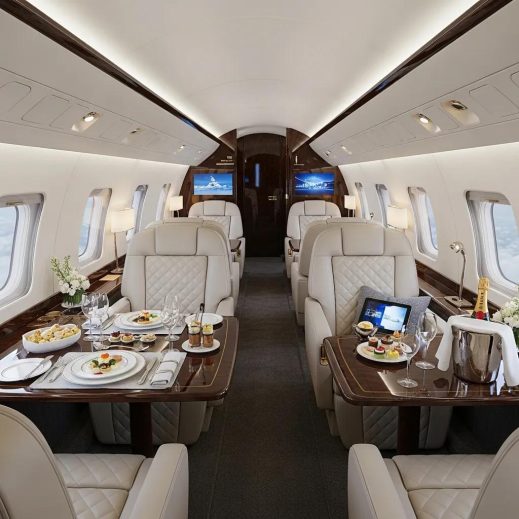 Charter-a ltd luxurious private jet interior highlighting comfort and exclusivity in air travel