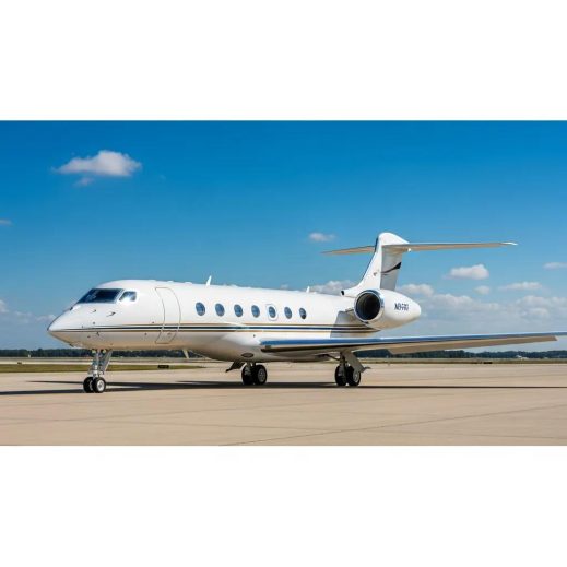 Charter-a ltd luxurious private jet on a runway symbolizing safety and sophistication in private aviation