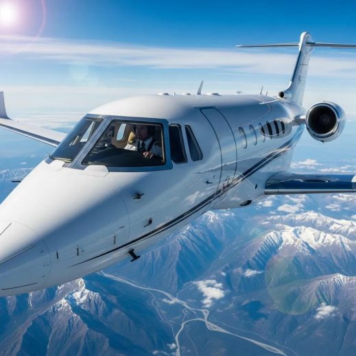 Charter-a ltd in‑flight view of a private jet with crew — highlighting repositioning considerations